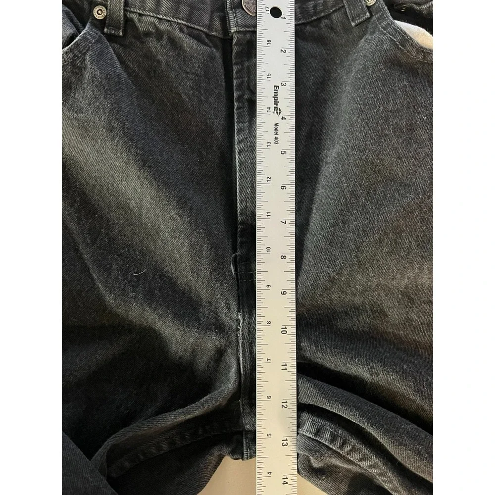 Harley Davidson 36x34 Black Straight Leg Denim Jeans Biker Motorcycle Vintage